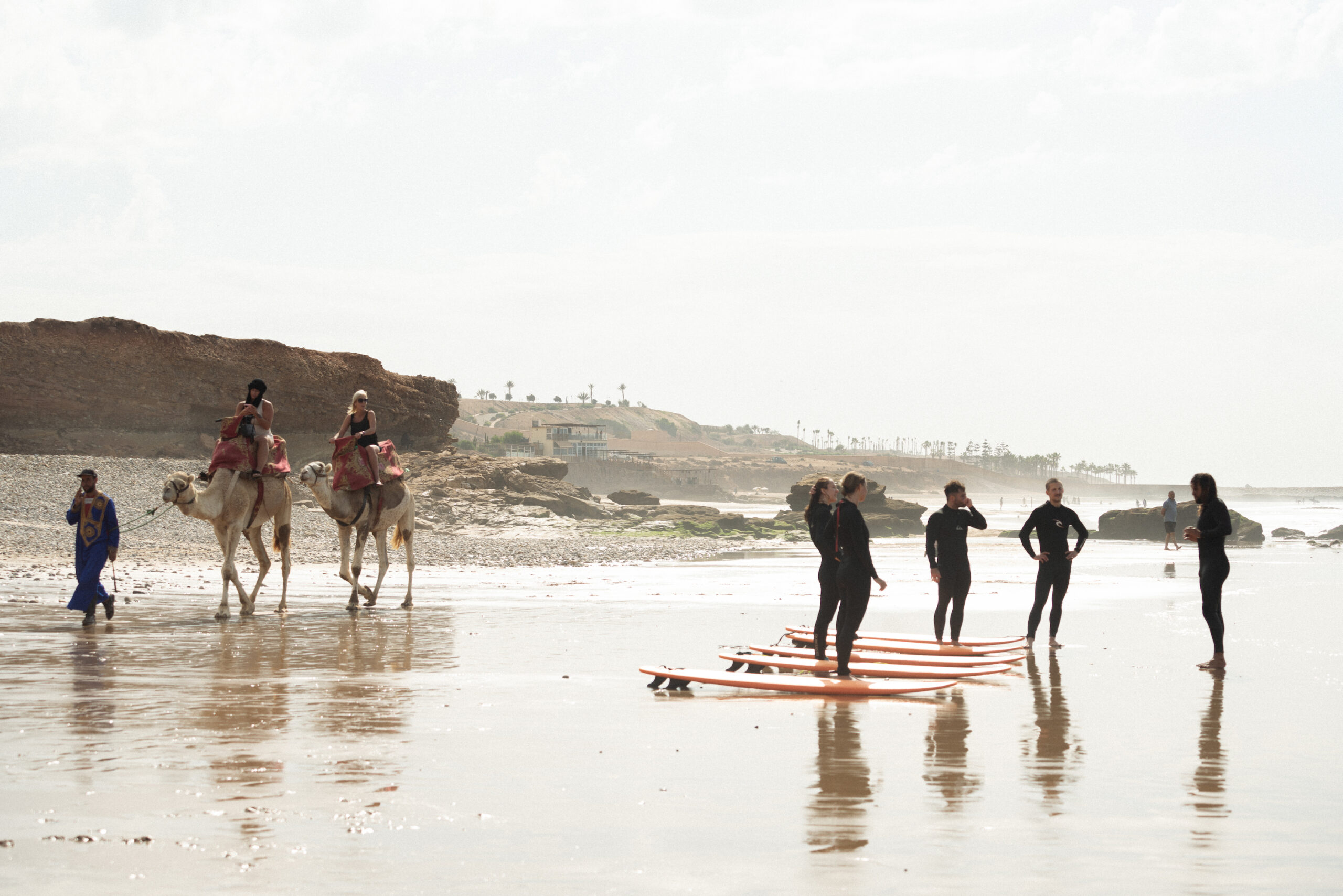 Tamraght Berber surf village — traditional Moroccan town near Agadir